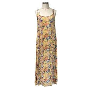 Minkpink Womens Size M Floral Semi Sheer Maxi Dress